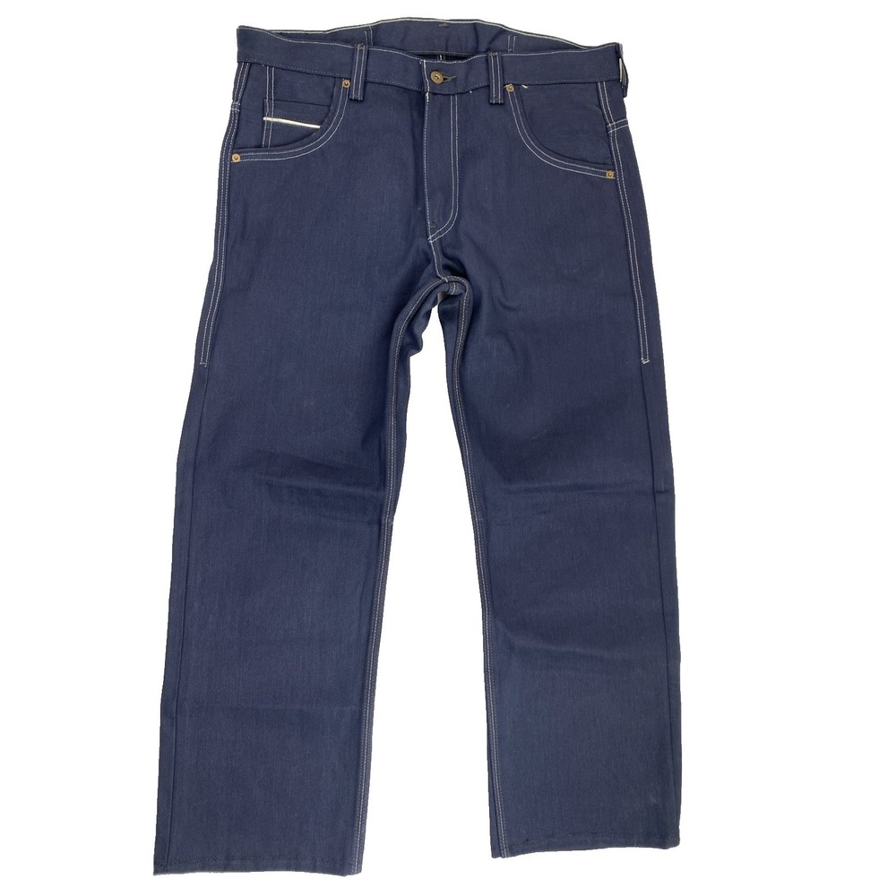 Rare Levi's 569 Utility Jeans 34x30 Black Patch Triple Stitch Articulated‎ Knee